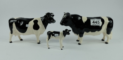 Appraisal: Beswick Frisian Family to include Bull A Cow A and