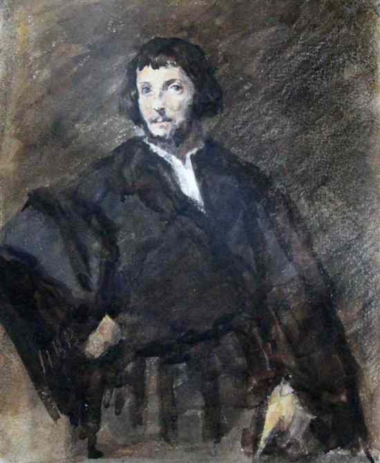 Appraisal: Hercules Brabazon Brabazon - watercolour 'Portrait of a man After