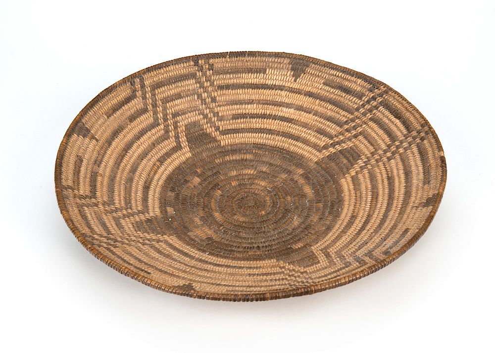 Appraisal: Pima Basketry Tray Pima Basketry Tray ca willow devils claw