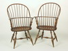 Appraisal: ARM CHAIRS - Set of four hand made bow back