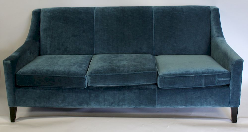 Appraisal: Michael Gold Bob Wilson Upholstered Sofa Signed and from Greenwich