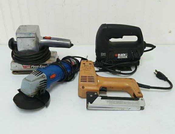 Appraisal: The electric power tools include Wards Montgomery Wards Power Kraft