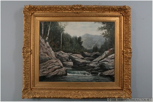 Appraisal: O C WHITE FACE MOUNTAIN W LAKE SCENE W x