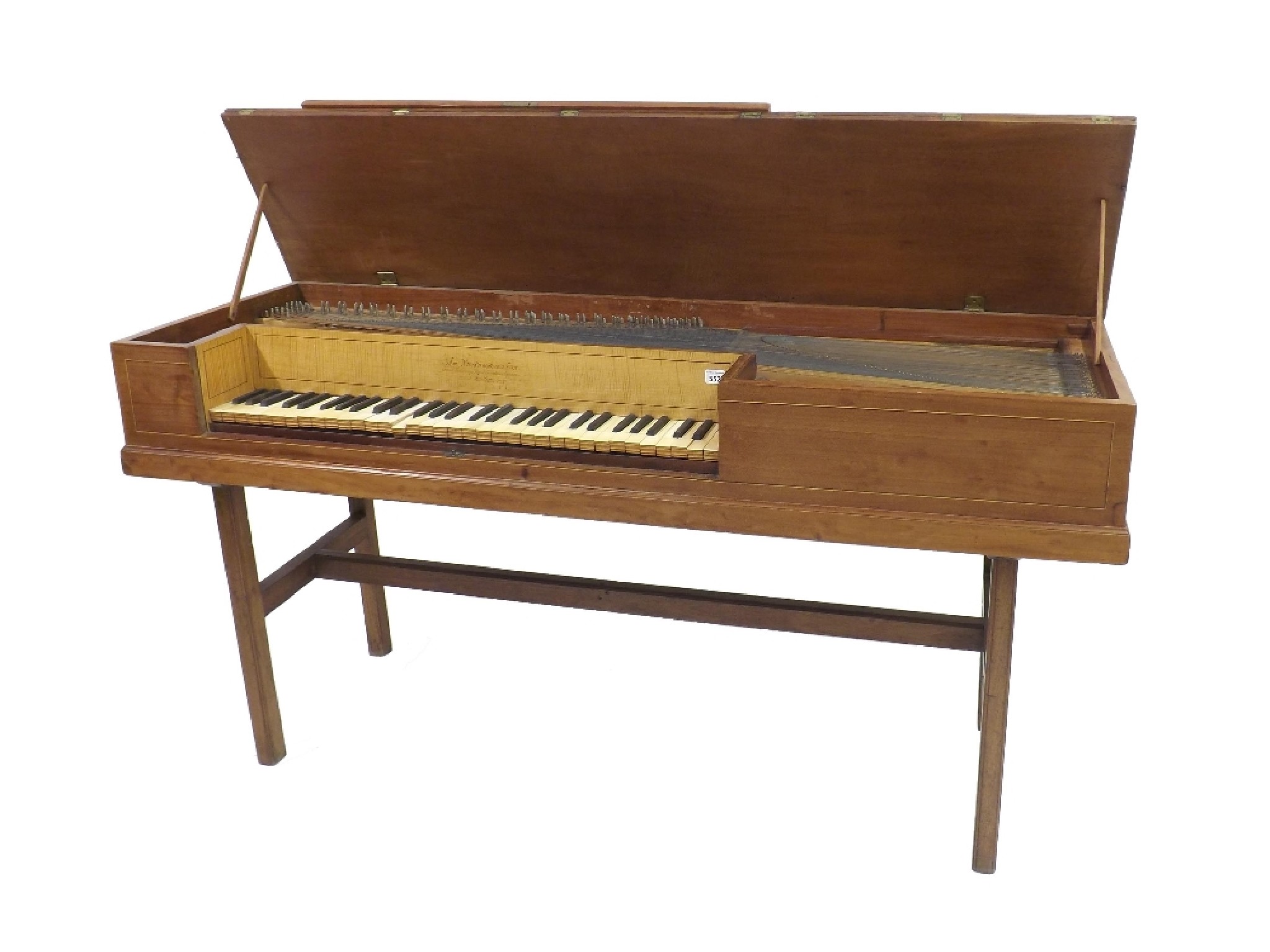 Appraisal: Mahogany cased square piano by John Broadwood Sons circa inscribed