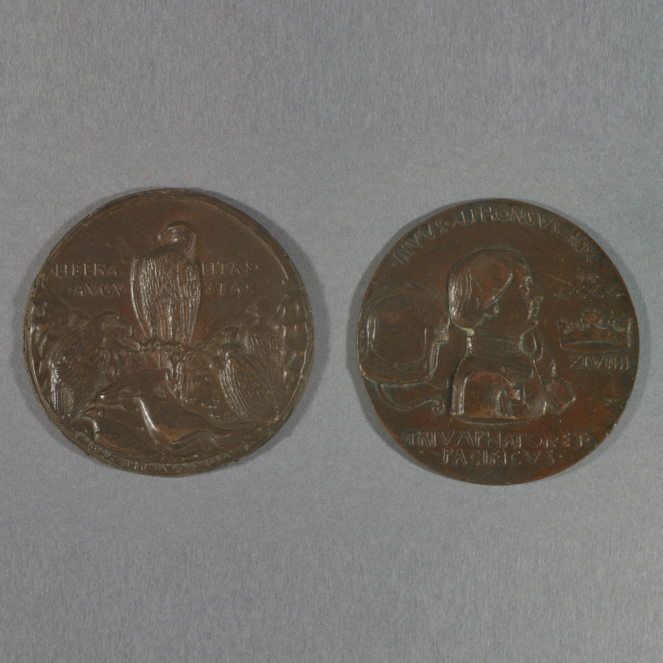 Appraisal: Antonio Pisano called Pisanello Italian - Two Uniface Bronze Medals