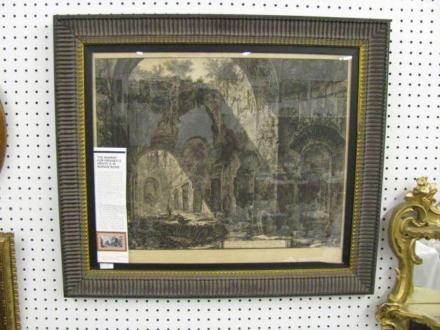 Appraisal: Piranesi Print Intero Roman ruins