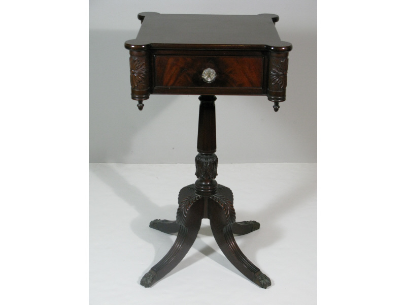 Appraisal: Classical Style Side Stand Shaw Furniture Co mahogany and mahogany