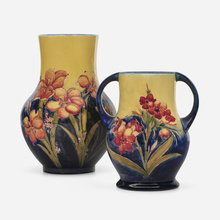 Appraisal: Moorcroft Pottery Spring Flower vases set of two c -