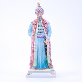 Appraisal: Herend Philemon the Great Porcelain Figurine Signed stamped Bort and