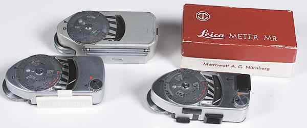 Appraisal: Leica Light Meters Lot of Serves M MR and MC