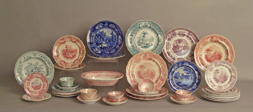 Appraisal: Large group of Staffordshire th c