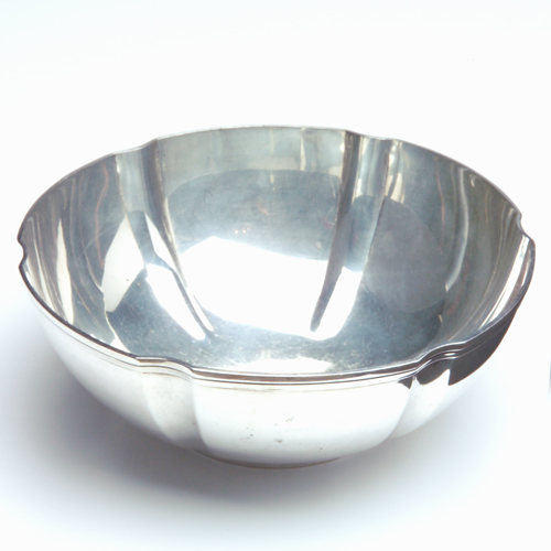 Appraisal: Tiffany sterling silver bowl with banded rim marked x dia