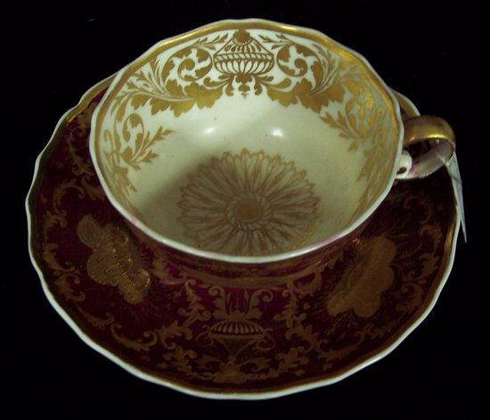 Appraisal: A Spode cup and saucer decorated in gilt on a