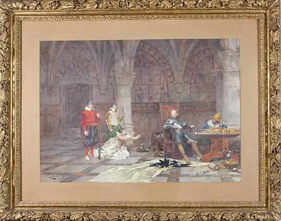 Appraisal: Alexandre-Louis Leloir French - THE NEW MASTER OF THE HOUSE