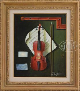 Appraisal: J BINGHAM American th st Century TROMPE L'OEIL STILL LIFE