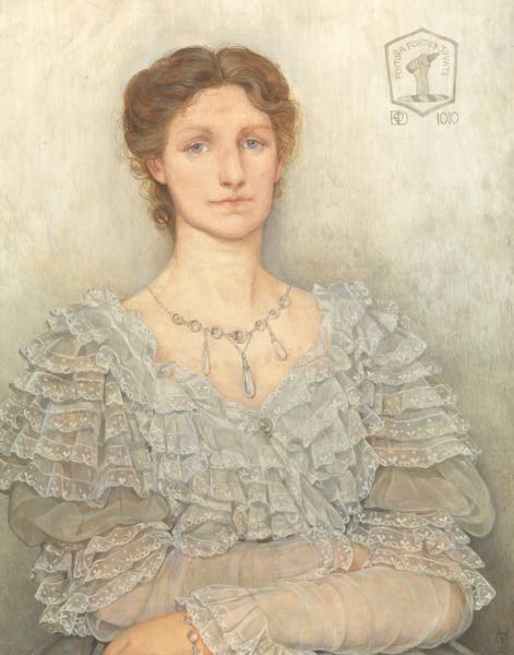 Appraisal: KATE ELIZABETH BUNCE BRITISH - x Portrait of Edith Macneile