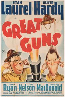 Appraisal: Great Guns th Century Film Tooker Litho NY One sheet