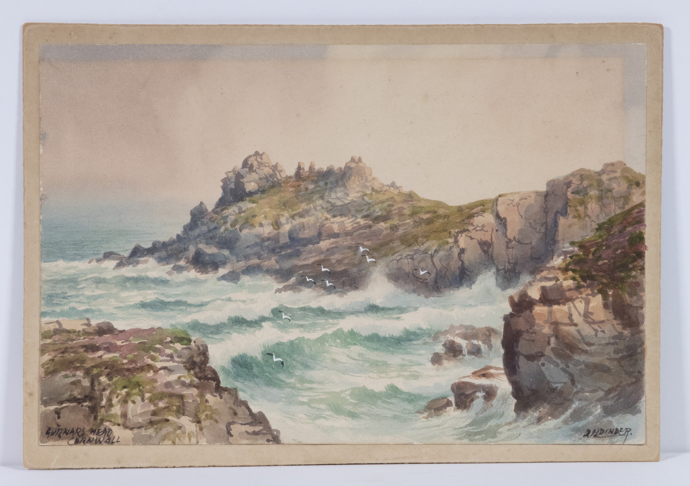 Appraisal: D H BINDER TH C BRITISH Gurnard's Head Cornwall watercolor