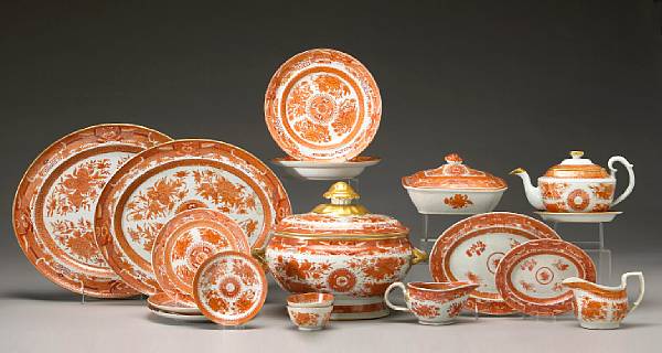 Appraisal: An assembled grouping of Chinese export porcelain th century Each