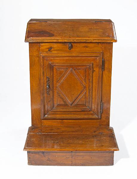 Appraisal: An Italian Baroque walnut prie dieu probably Tuscanyearly th century