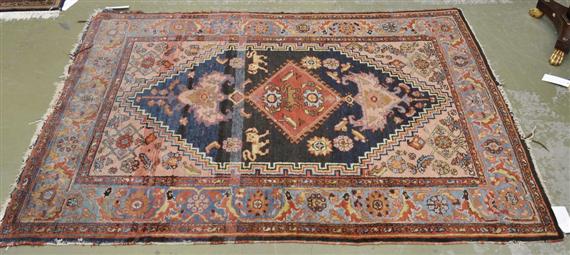 Appraisal: MALAYER CARPET antique Traces of wear x cm