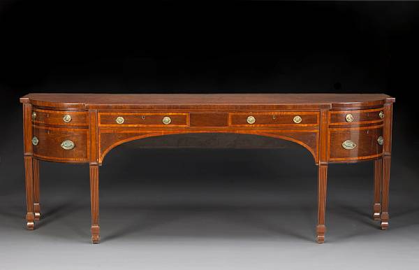 Appraisal: A George III style mahogany sideboard last quarter th century