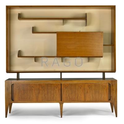 Appraisal: GIO PONTI - SINGER AND SONS Sideboard Italy s Figured