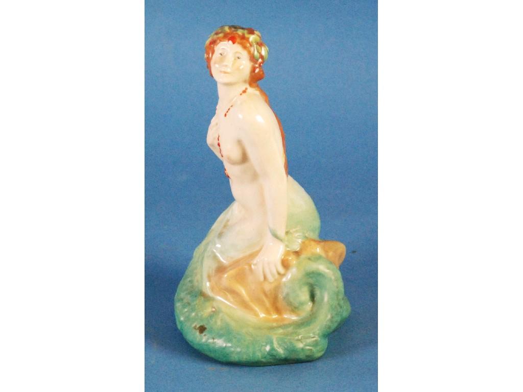 Appraisal: EARLY ROYAL DOULTON CHINA FIGURE 'MERMAID' HN design by H