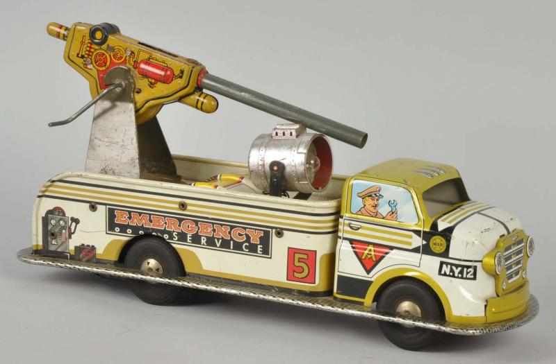 Appraisal: Tin Marx Emergency Service Truck Friction Toy American Working Scarce