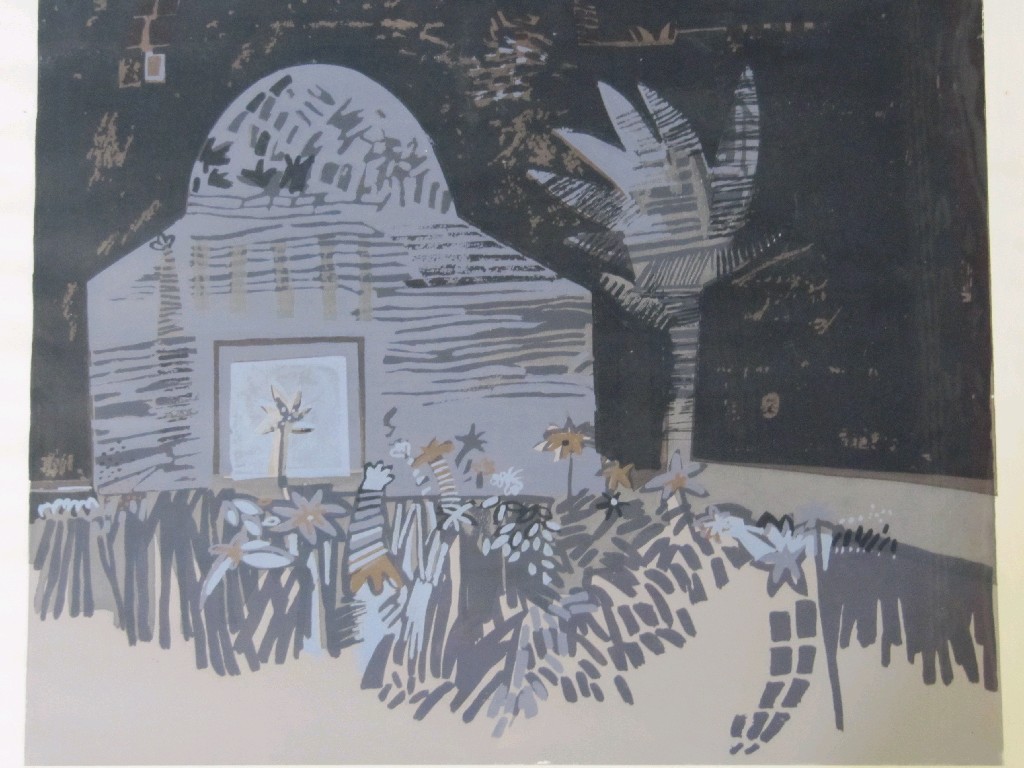 Appraisal: BARBARA RAE RSA RA b Screenprint 'Spring Night' signed and