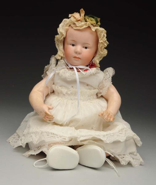 Appraisal: Pouty Gebr Heubach Baby Doll German bisque socket head with