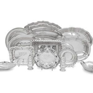 Appraisal: A Collection of American Silver Dishes Various Makers th Century