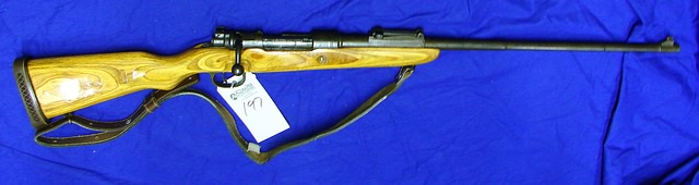 Appraisal: German Mauser Model bolt action rifle Cal mm bbl SN