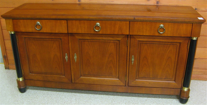 Appraisal: REGENCY STYLE SIDEBOARD Baker Furniture Co model - recent elm