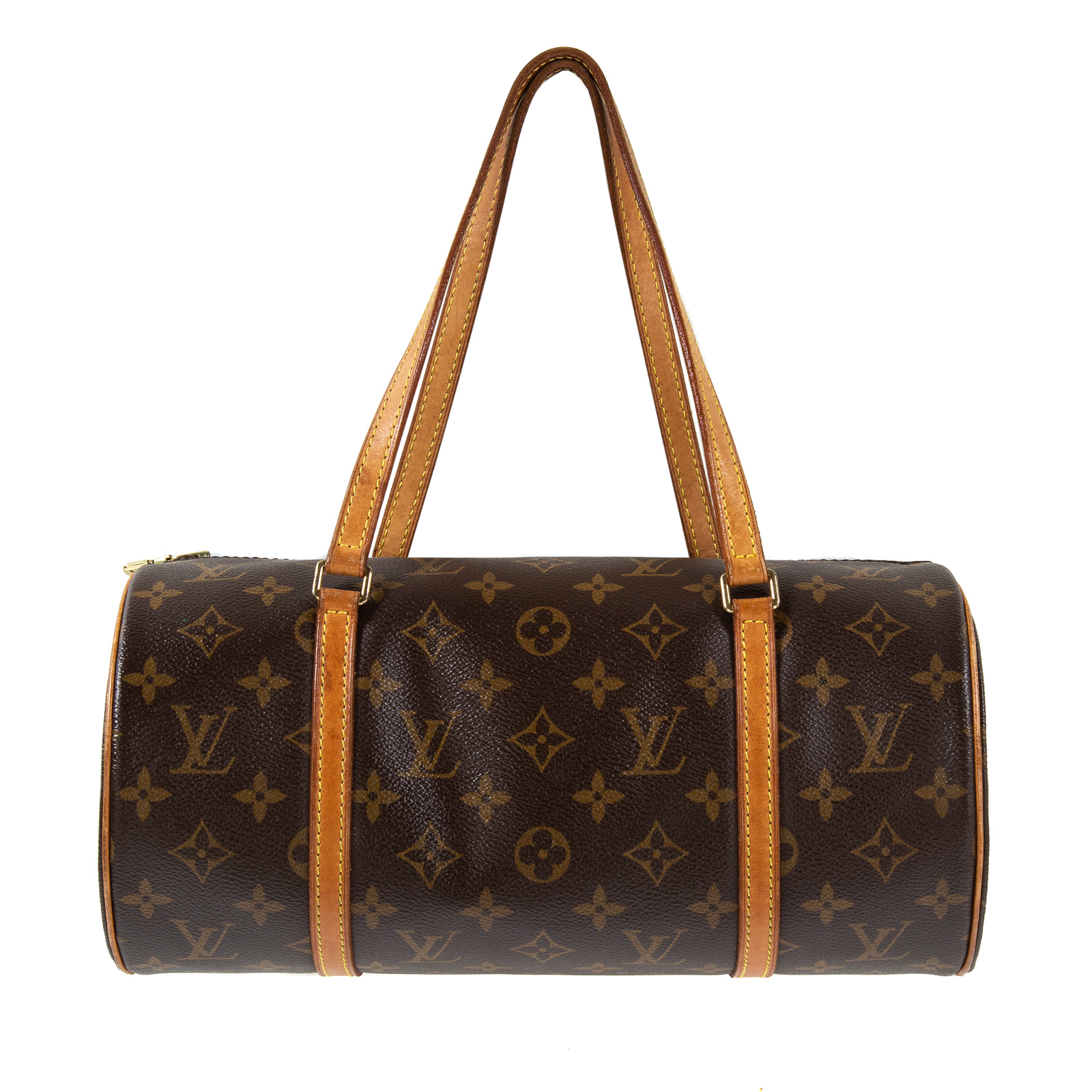 Appraisal: A LOUIS VUITTON PAPILLION A brown and tan Monogram coated