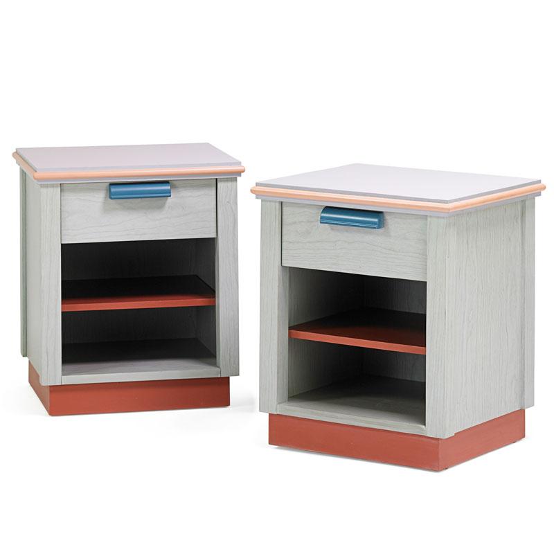 Appraisal: MICHAEL GRAVES DREXEL Pair of nightstands Condition Report Little wear