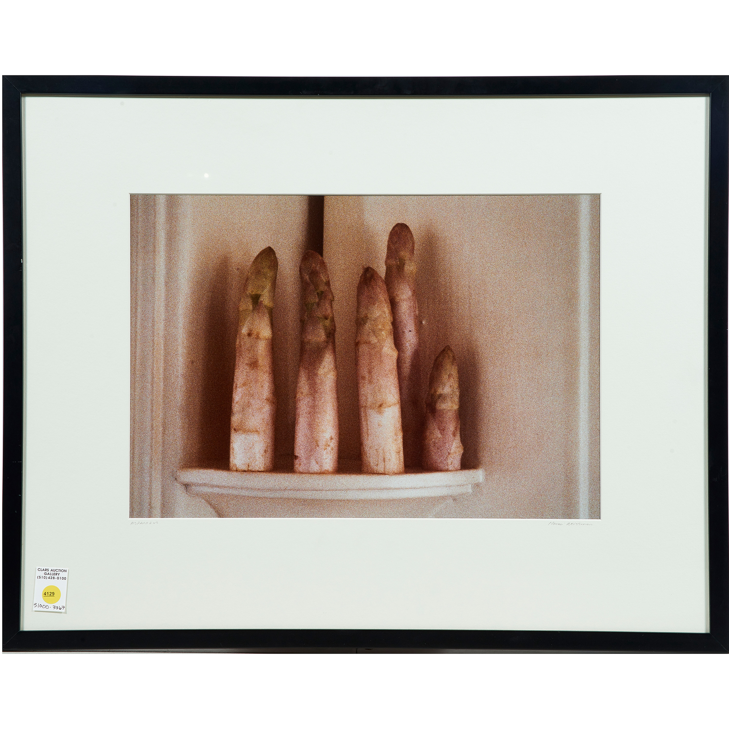 Appraisal: PHOTOGRAPH NAOMI WEISSMAN Naomi Weissman American th century Asparagus ink