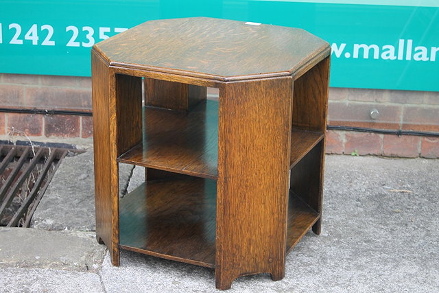 Appraisal: ATTRIBUTED TO HEALS - a stained oak octagonal occasional table