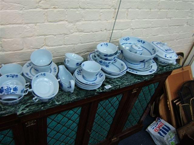 Appraisal: A part Spode dinner service 'Palace Garden'