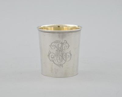 Appraisal: A Russian Silver Cup Faberge Mark The simple beaker with