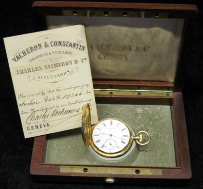 Appraisal: karat yellow gold pocket watch Vacheron Constantin Circular foliate chased