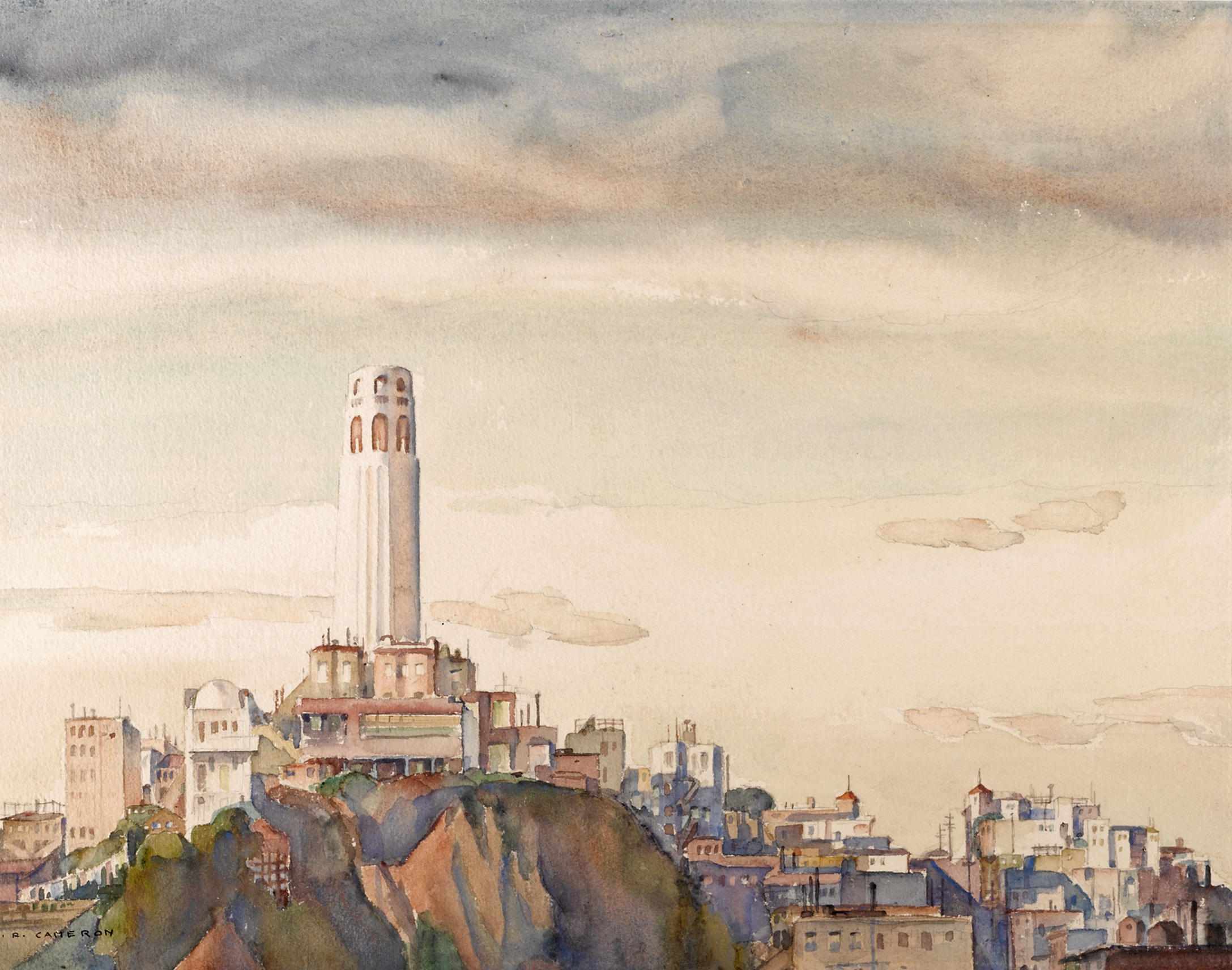 Appraisal: William Ross Cameron American - Coit tower and twelve other