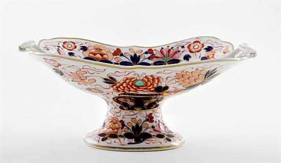 Appraisal: English porcelain compote probably Derby first half th century Imari