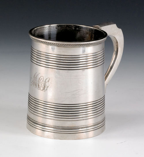 Appraisal: Philadelphia silver cann ca bearing the touch of Edward Lownes