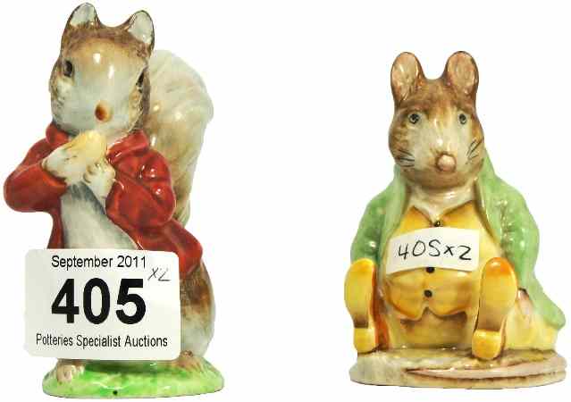 Appraisal: Beswick Beatrix Potter Figures Timmie Tiptoes and Samuel Whiskers both