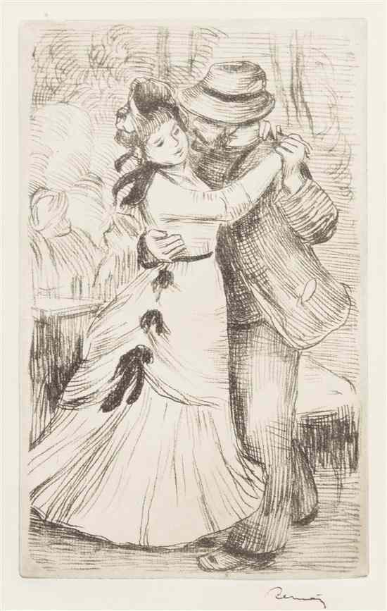 Appraisal: Pierre-Auguste Renoir French - La Danse a la Campagne dry