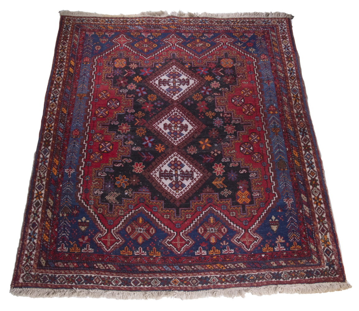 Appraisal: AFSHAR RUG ' X ' Made in South Persia mid-