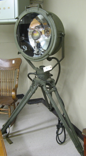 Appraisal: TWO U S ARMY SEARCHLIGHTS Corps of Engineers manufactured by