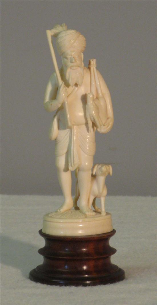 Appraisal: th Century Indian ivory figure of a man THIS ITEM