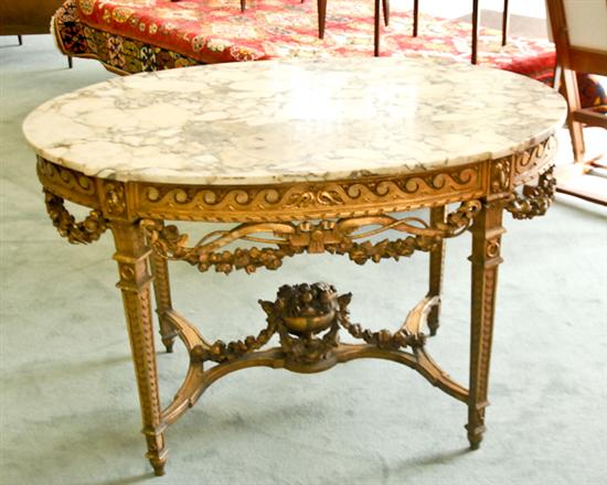 Appraisal: A L th E th C French Rococo Center Table